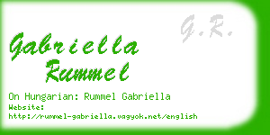 gabriella rummel business card